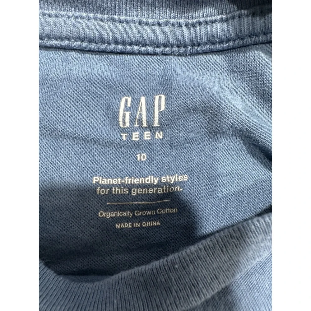 Gap Kids Short Sleeve‎ Boys T-Shirt Blue Game Controller Graphic Crew Neck